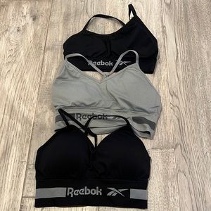 (ALL 3) Reebok small bras